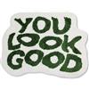 Fouriding You Look Good - Tappetino da bagno 62 x 80 cm, divertente, morbido, antiscivolo, lavabile, assorbente, per bagno, camera da letto, zerbino, decorazione per la casa