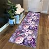 Siunwdiy Tappeto da Cucina Passatoia Antiscivolo,Tappeto Cucina Lavabile 1.6 Metri Viola porpora chiaro Tappeto Cucina Lungo3D Floreale Tappeto Corridoio Runner Per Casa Cucina,Camera，40x160cm