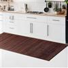CosìCasa Tappeto Bamboo Cucina Antiscivolo | Passatoia Cucina Idrorepellente, Facile da Pulire e Realizzata con Materiali Sostenibili | Tappeto Bambu Tinta Unita (Marrone, 50x140 cm)