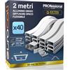 Eurocali 40x Profilo Flessibile da 2 metri (80mt) in Alluminio per Strisce LED Copertura Opaca 18 x 6 mm - Barra per Strip LED, Dissipatore