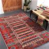 NETLINE Home Tappeto lavabile in lavatrice per cucina, camera da letto, sala da pranzo e soggiorno, adatto agli animali domestici, design orientale, pelo basso, antiscivolo (rosso)
