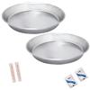 Nobile Cookcare x 2 ruoto pastiera napoletana da 26cm con aromi fiori d'arancio e vanillina kit pastiere tortiera conica alluminio per crostate stampo per torte salate