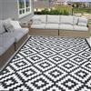 Jyswx Tappeto Impermeabile da Esterno - 150 x 240 cm Stuoia Reversibile Antiscivolo in Paglia di Plastica, Facile da Pulire, Tappeto da Giardino per Patio, Terrazza, Campeggio, Spiaggia, Picnic