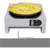 meiliwmlo Macchina per crêpe in acciaio inox piastra crepe macchina elettrica robusta e durevole spatola di legno pratica adatta per cucine ristoranti caffetteria venditori mobili