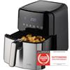 TZS First Austria Friggitrice ad aria calda 5 L | Cestello quadrato antiaderente in acciaio inossidabile | Airfryer | 80-200 °C | Digitale | 8 programmi | 1700 W | Timer da 60 minuti
