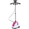 THINFAR Vapore verticale per indumenti, potenza 1700 W, serbatoio 1,7 L, flusso di vapore: 30 g/min, testa di rilascio precisa (rosa)