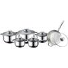 Generico Set di 12 pezzi di pentole in acciaio inox con padella Royalty Line RL-1231