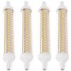 ZJZG R7S LED 135mm, Lampada LED R7S 135mm 20W, Equivalente a Lampada Alogena 200W, Dimmerabile Bianco Caldo 3000K 2000LM, Nessun Sfarfallio, Illuminazione a 360°, AC/DC 220V, 4 Pezzi