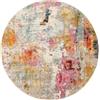 RugVista Fiona, Tappeto, Moderni, Ø 200 cm, Rotonda, Pelo medio, Soggiorno, Camera da letto, Cucina, Lavabile solo a secco, Multicolore