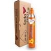 SodaTASTE, bombola di CO2 sostituibile (ricarica) per gasatore, con aroma naturale FanTASTE (arancia), senza sciroppo, per max. 60 l di acqua frizzante con gusto, senza zucchero (ATTENZIONE