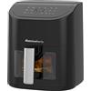 Melchioni Family | Friggitrice ad Aria MARIANNA, Capacità 5,2 litri, con Finestra Trasparente e Display Digitale, Friggitrice ad Aria Senza Olio con 9 Programmi, 50-200°, Colore Nero