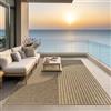 the carpet Kansas - tappeto indoor/outdoor in juta naturale, resistente e facile da pulire, ideale per terrazza, balcone o soggiorno - Natura - ca. 120 x 170 cm
