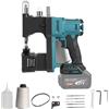 Eznaobo Macchina da cucire a batteria per batterie Makita da 18 V, macchina da cucire portatile con 2× batterie da 3000 mAh, lunghezza punto: 7-10 mm, spessore cucitura: 0,2-11 mm, per sacco di tessuto, sacco