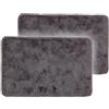 Schöner Wohnen Kollektion Tappeto da bagno della collezione Schöner Wohnen 40x60 cm set di 2 - tappetino da bagno molto soffice grigio - tappetino decorativo da bagno lavabile e antiscivolo
