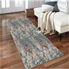 Siunwdiy Tappeto Passatoia Cucina Extra Lungo 1.4 Metro Antiscivolo Lavabile Astratto Tappeto Corridoio Moderno Pelo Corto Resistente per Soggiorno Ingresso Camera da Letto Bagno Marrone,40x140 cm