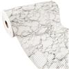 DecoMeister Tappetino da Bagno in Morbida Schiuma 450x65 cm - Tappeto Corsia e Passatoia Gomma Antiscivolo Multiuso per Corridoio e Bordo Piscina, PVC Traspirante - Marmo Grigio