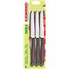 Kaimano 6 Coltello da tavola Dinamik inox cm 11 vari colori 6 PEZZI (Marrone)