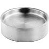 Kbnuetyg Ciotola refrigerante per salse, in acciaio inox 304, per conservare insalata fredda, piatto per feste di lunga durata con design a doppia parete, strumento di intrattenimento per esterni, per bevande