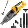 Eznaobo Aspirapolvere a batteria per batteria Makita da 18 V, 10000 Pa, con filtro lavabile, contenitore della polvere da 750 ml, 4 ugelli, per peli di animali, auto e casa (giallo)