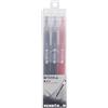 SUN-STAR Penna gel Tank, inchiostro di grande capacità, asciugatura rapida, set di 3 (nero, blu, rosso), S4591763