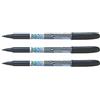 Pilot Confezione da 3 PENNARELLI permanente Scan EF PTE fibra Extra Fine Nero
