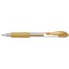 PILOT Set di 12 penne a sfera con inchiostro gel G2 07 Metallic, oro