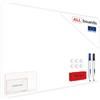 ALLboards Lavagna magnetica 120x90cm BIANCA WHITE MetalBoards lastra adatta per tutti i tipi di calamite + set di accessori GRATIS