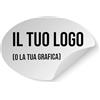 WORLD SELL 100 Adesivi Personalizzabili Multiuso - Inserisci il tuo logo o la tua grafica. Selezionabile misura da 2 cm a 20 cm. Ideali per Decorazioni, Etichette, e Progetti Creativi (Ovale)