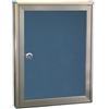 Generico BACHECA PORTA AVVISI ALLUMINIO ANODIZZATO BRONZO 29X37cm VETRINA CON SERRATURA