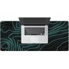 Tuxxjzm Grande tappetino per scrivania, 80 x 30 cm, grande tastiera pieghevole, base in gomma per laptop