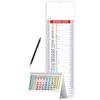 Gicaprice Calendario 2026 da Parete - Modello silhouette da Muro 14x47 cm cm con Campo Note - + OMAGGIO Calendario da Tavolo e Penna Touch Slim (Multicolore)