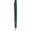 Gullor Color X80 - Penna stilografica dal design semplice, con convertitore e confezione regalo, clip dorata, pennino fine (0,5 mm), verde