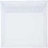 Briefumschläge24Plus Paper24 - 25 buste quadrate trasparenti, 22 x 22 cm, 220 x 220 mm, chiusura adesiva, grammatura: 90 g/m²