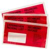 LOGIC PACK Buste Porta Documenti Trasparenti/Rosso Autoadesive DL 225 x 110 mm - 1000 pezzi, Buste Spedizioni LDPE Senza Stampa per Fatture e Bolle di Consegna