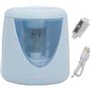 Bodhi2000 Efficiente temperamatite elettrico con grande cestino per trucioli ricaricabile USB portatile automatico ideale per studenti scuola cancelleria compatto blu A