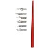 Gullor Calligraphy Dip Penne Manga Artist Cartoon Comic Drawing Painting Kit Strumento con 6 Pennini, Rosso