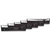 vhbw 5x nastro inchiostrato compatibile con Epson serie LQ 2100, LQ 2170, LQ 2190, LQ 2180, LQ 2190 N stampante ad aghi - nero