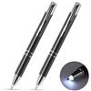GS Glowseen Penlight a punta illuminata, torcia a sfera a LED, per scrittore notturno, confezione da 2 pezzi (luce bianca)