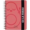 Mr. Wonderful Mr.Wonderful - Agenda Wonder 2024 Settimanale rosa - Ce la farai 22,1 x 2,1 x 15,6