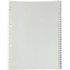 S72 Divisori con tacche numeriche da 1 a 31 a Foratura Universale per Raccoglitori ad Anelli, formato interno A4, In Polipropilene color Grigio