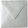 Paper24 50 Buste quadrate argento 100 X 100 mm 10 x 10 cm con triangolare