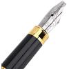 LiebeWH Penna per Scrittura Gotica, Penna Stilografica per Calligrafia 1pc con Manico in Compensato di Bambù e Serbatoio per Inchiostro a Pistone per la Scrittura(2.5mm)