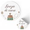 FERDINANDO FAMA' FAMÀ - Etichette Adesive Personalizzate Laurea Ringraziamento Ø 38 mm - Sticker Personalizzati con Nome e Data 175pz