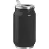 Agendepoint.it - Borraccia In Acciaio A Forma Di Lattina 330 Ml 6x13,5cm Nera Per La Scuola Sport Hobby E Lavoro