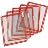 TARIFOLD Pannelli Espositivi A4 rosso 10St con aufsteckre ITER 50 mm PZ