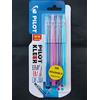 Pilot Kleer - Penne a sfera cancellabili, 0,7 mm, confezione da 4, viola, rosa, blu e blu chiaro