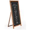 DISPLAY SALES - Cavalletto espositore in legno vintage | Lavagna menu in legno per la pubblicità | Totem pubblicitario in legno con superficie di scrittura di 44 x 102 cm |