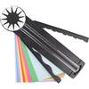 Wscwl Taglierina per carta, 12 in 1, con guida per linee di taglio e righello laterale, multifunzione, per scrapbooking, cartone