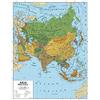 Agendepoint.it Carta geografica murale asia 100x140 bifacciale fisica e politica