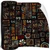 Eslifey Astuccio Etnico Africano Indiano Multicolore Unisex Morbido Cerniera Minimalista Stampato 20.1 x 6.3 cm